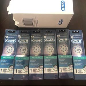 6 New—-ORAL B PROCARE BRUSH HEADS—— fit ALL Oral B power brushes—great deal$$